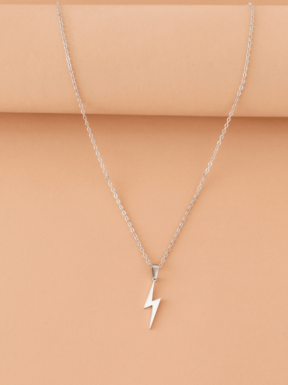 Thor Lightning Bolt Stainless Necklace