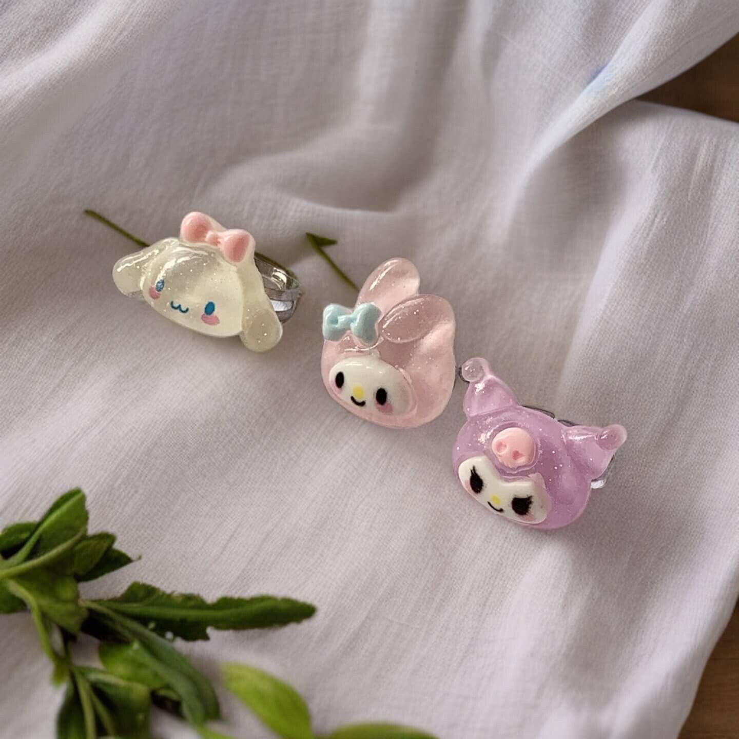 Sanrio Adjustable Resin Rings