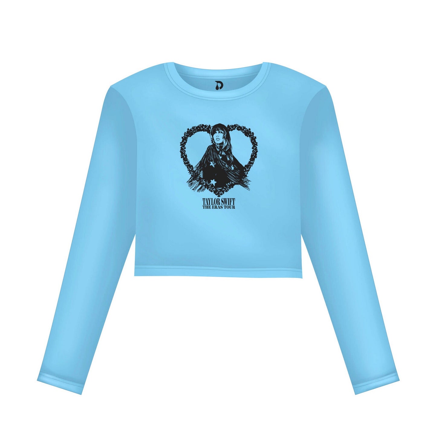 Taylor Swift "Eras Tour" Cropped Tee (Baby Blue)