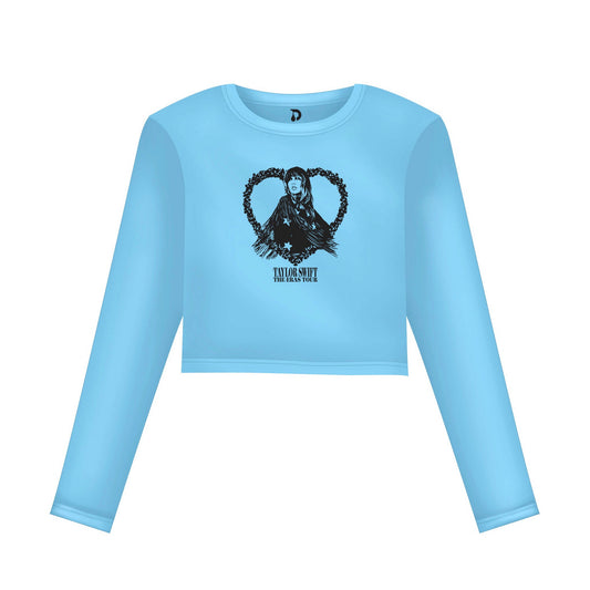 Taylor Swift "Eras Tour" Cropped Tee (Baby Blue)