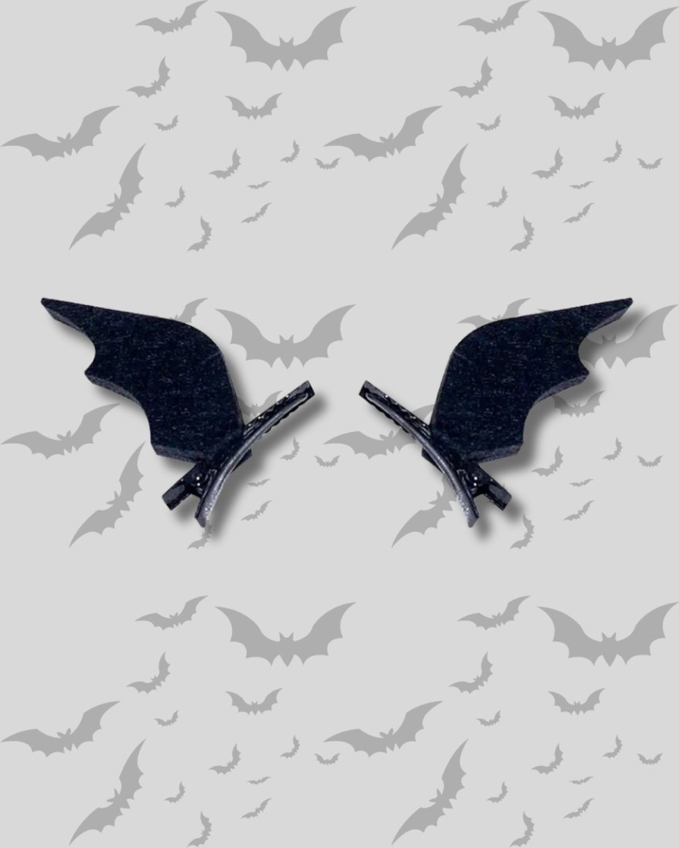 Bat Wing Hair Pins (Pair)
