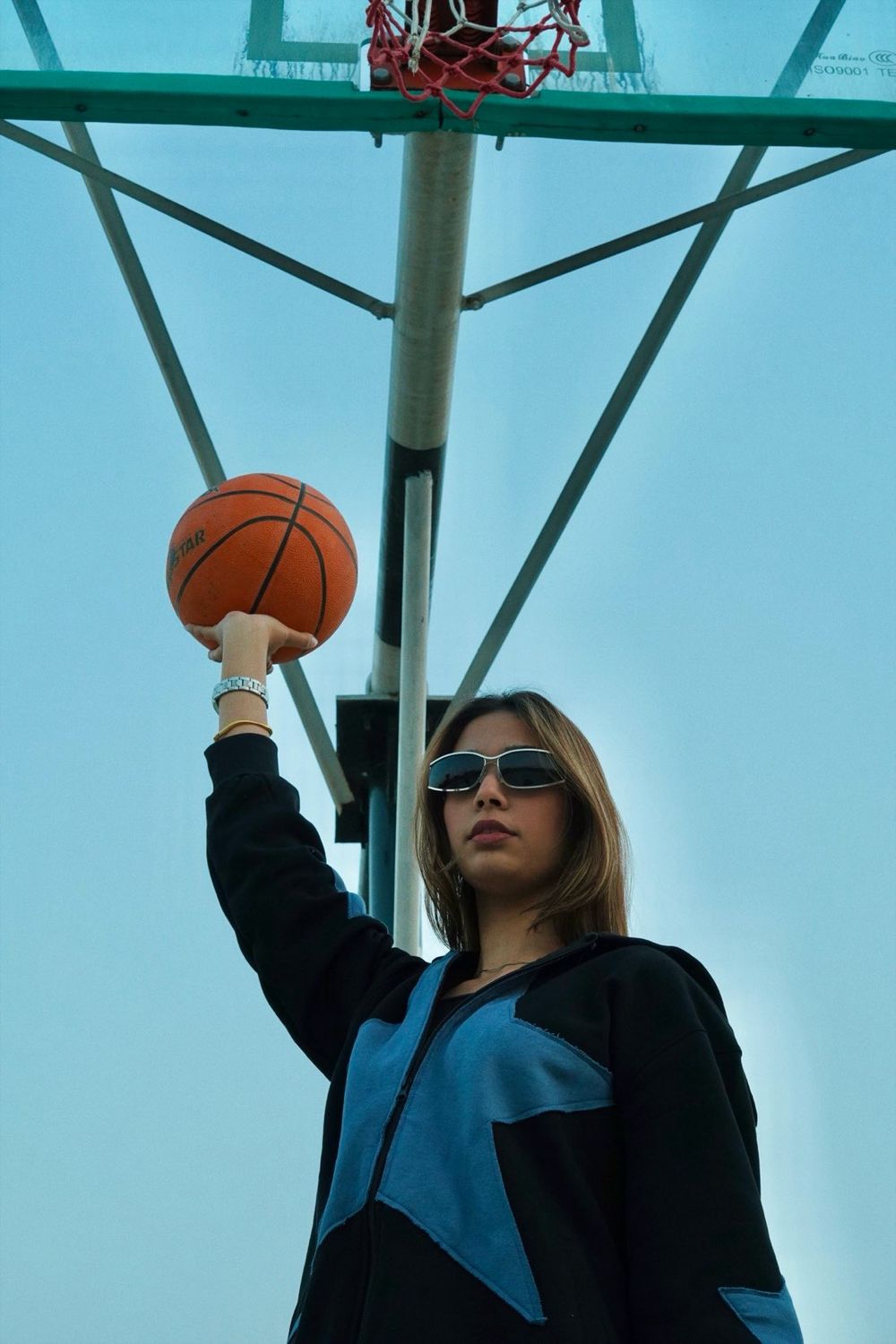 Midnight Stellar Oversized Zip-Up Hoodie