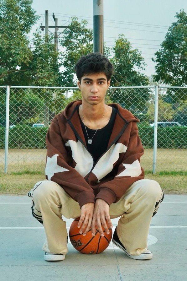Cocoa Stellar Oversized Zip-Up Hoodie