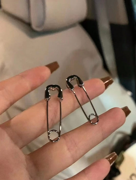Signature Safety Pin Stud Earrings