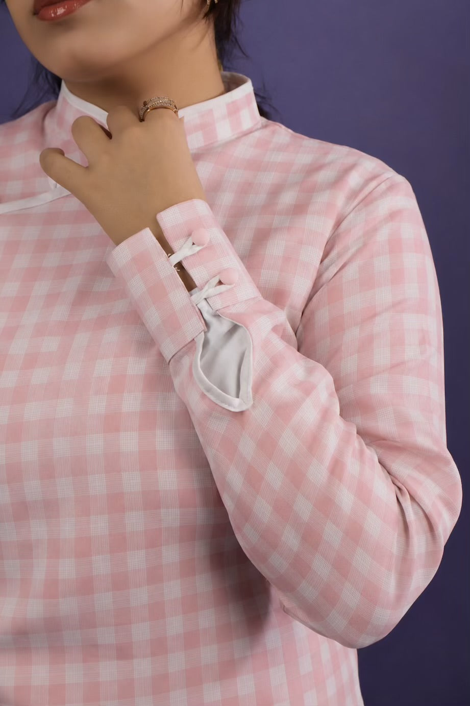Peachy Pink Loop Cinch Top