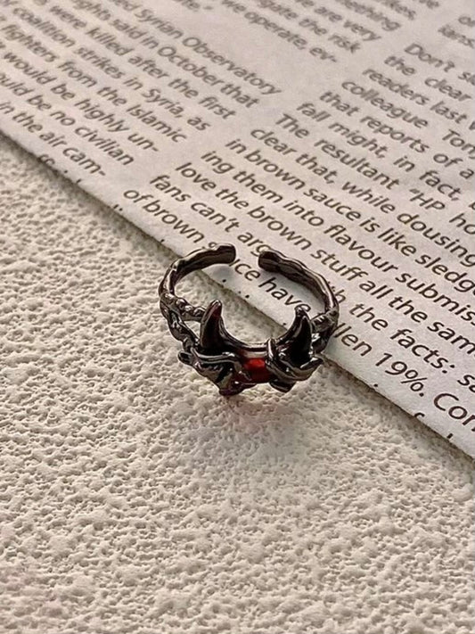 Shadow Wrapped Moon Ring