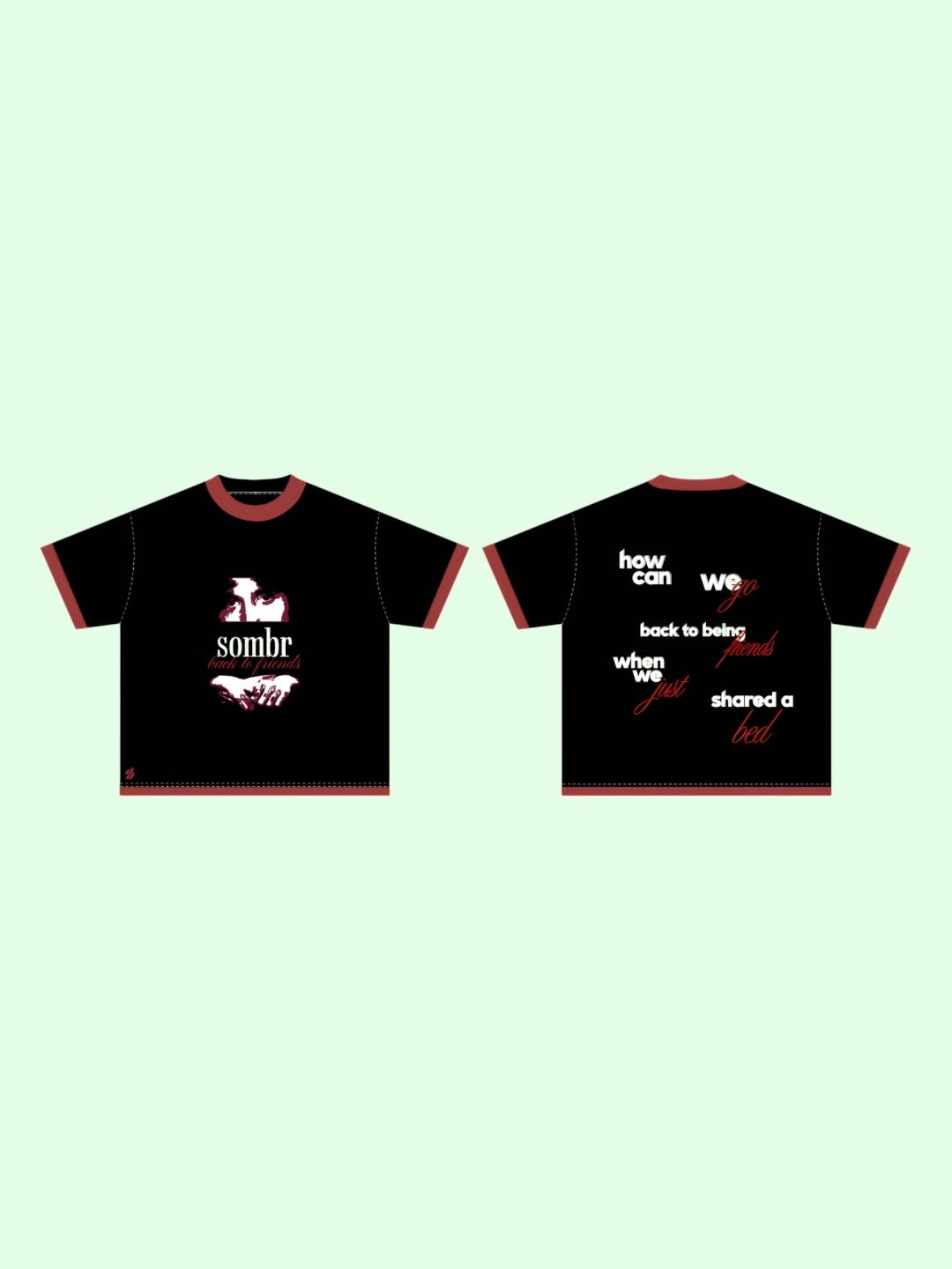 Sombr "Back To Friends" Drop Shoulder Tee