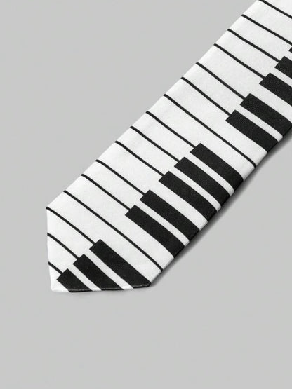 Key-to-My-Heart Piano Neck Tie