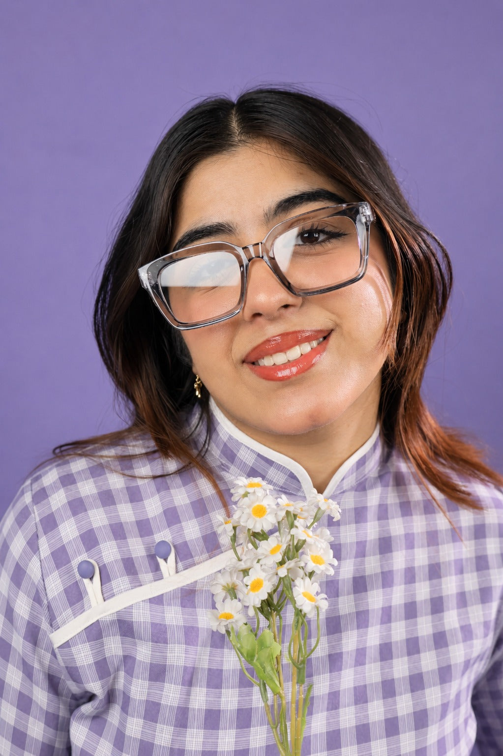 Ash Grey Square Glasses