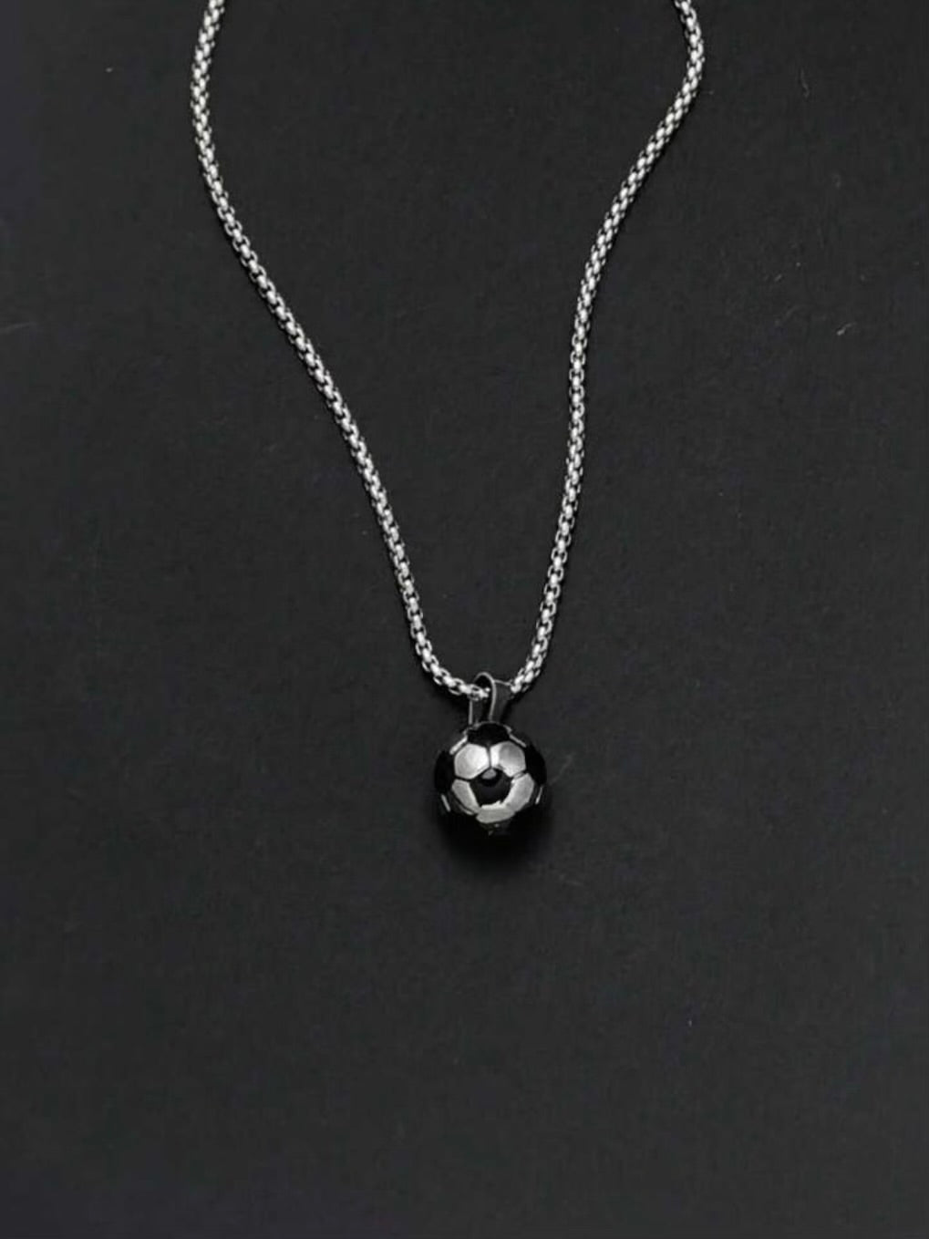 Stainless Steel Football Pendant