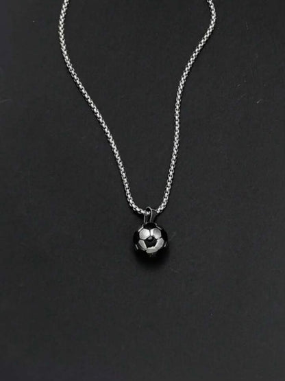 Stainless Steel Football Pendant