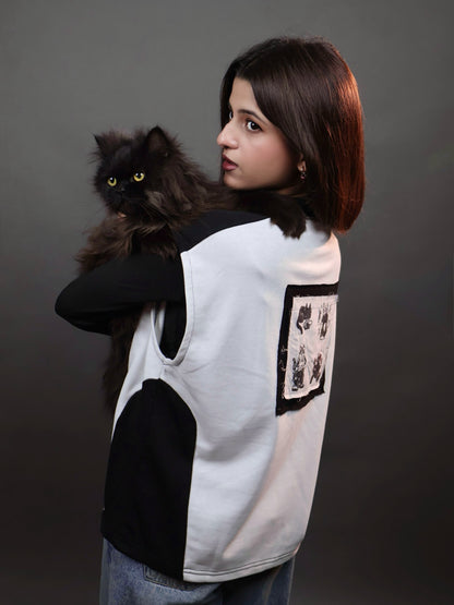 Tuxedo Cat Patch Vest