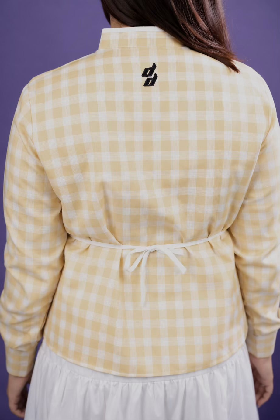 Honeycomb Yellow Loop Cinch Top