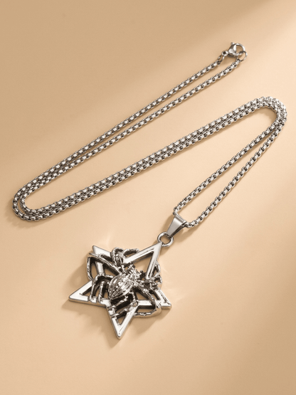 Spider Star Pendant Necklace