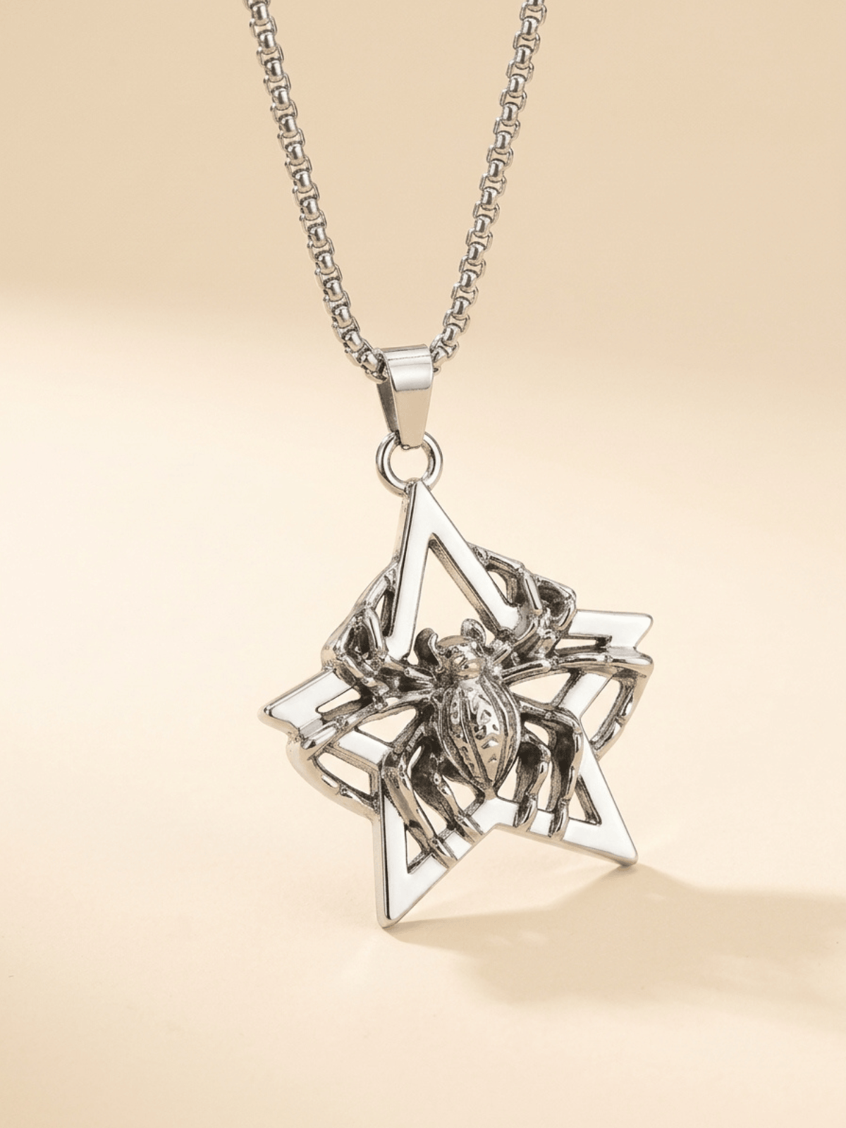 Spider Star Pendant Necklace