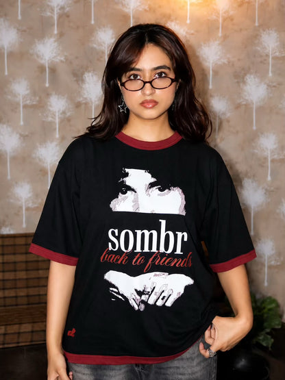 Sombr "Back To Friends" Drop Shoulder Tee