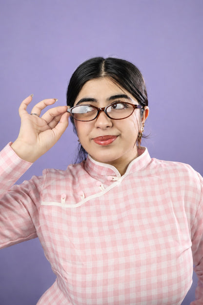 Espresso Oval Frame Glasses