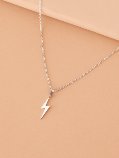 Thor Lightning Bolt Stainless Necklace