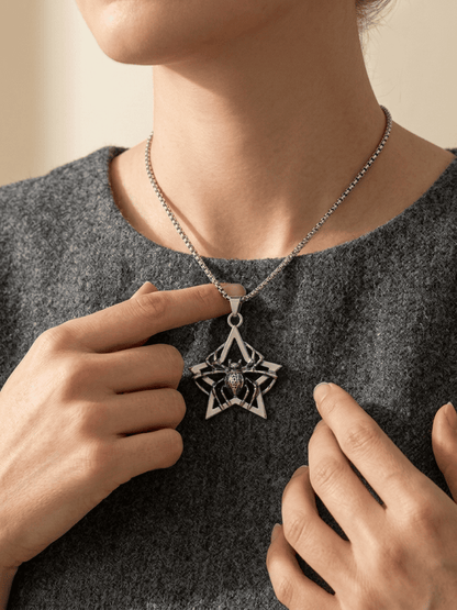 Spider Star Pendant Necklace