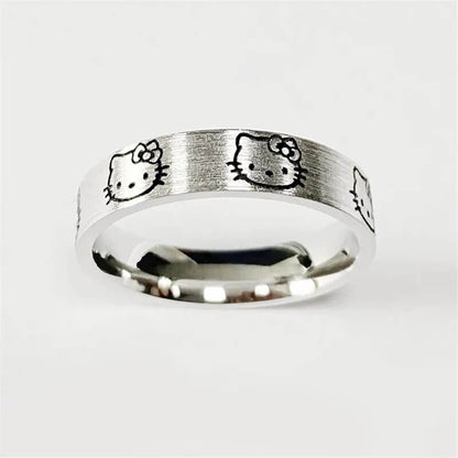 Hello Kitty Adjustable Steel Ring