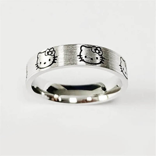 Hello Kitty Adjustable Steel Ring