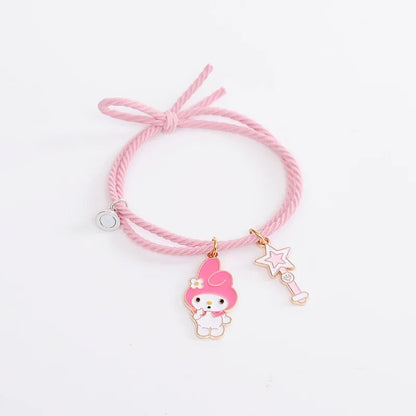Matching Kuromi & My Melody Magnetic Bracelets