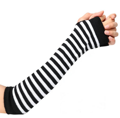 Black & White Striped Long Sleeves