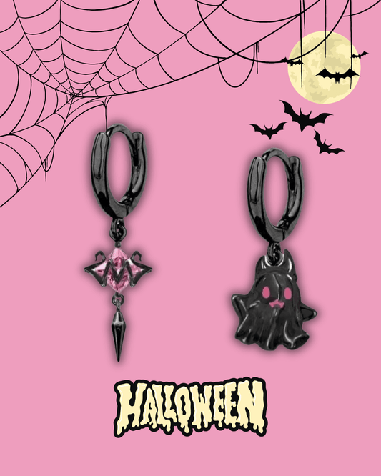 Boo Ghost Irregular Earrings