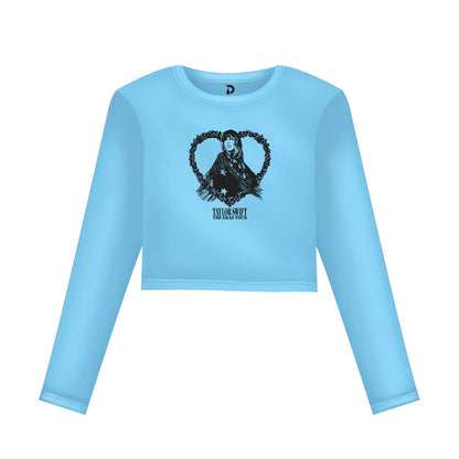 Taylor Swift "Eras Tour" Cropped Tee (Baby Blue)
