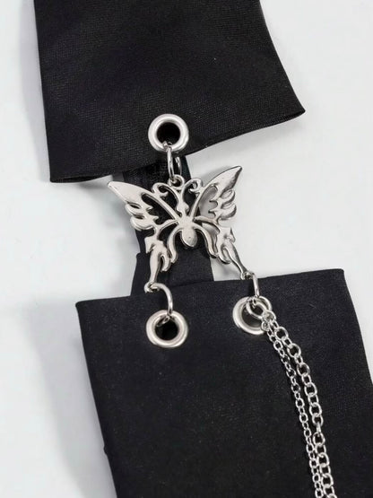 Starry Butterfly Neck Tie