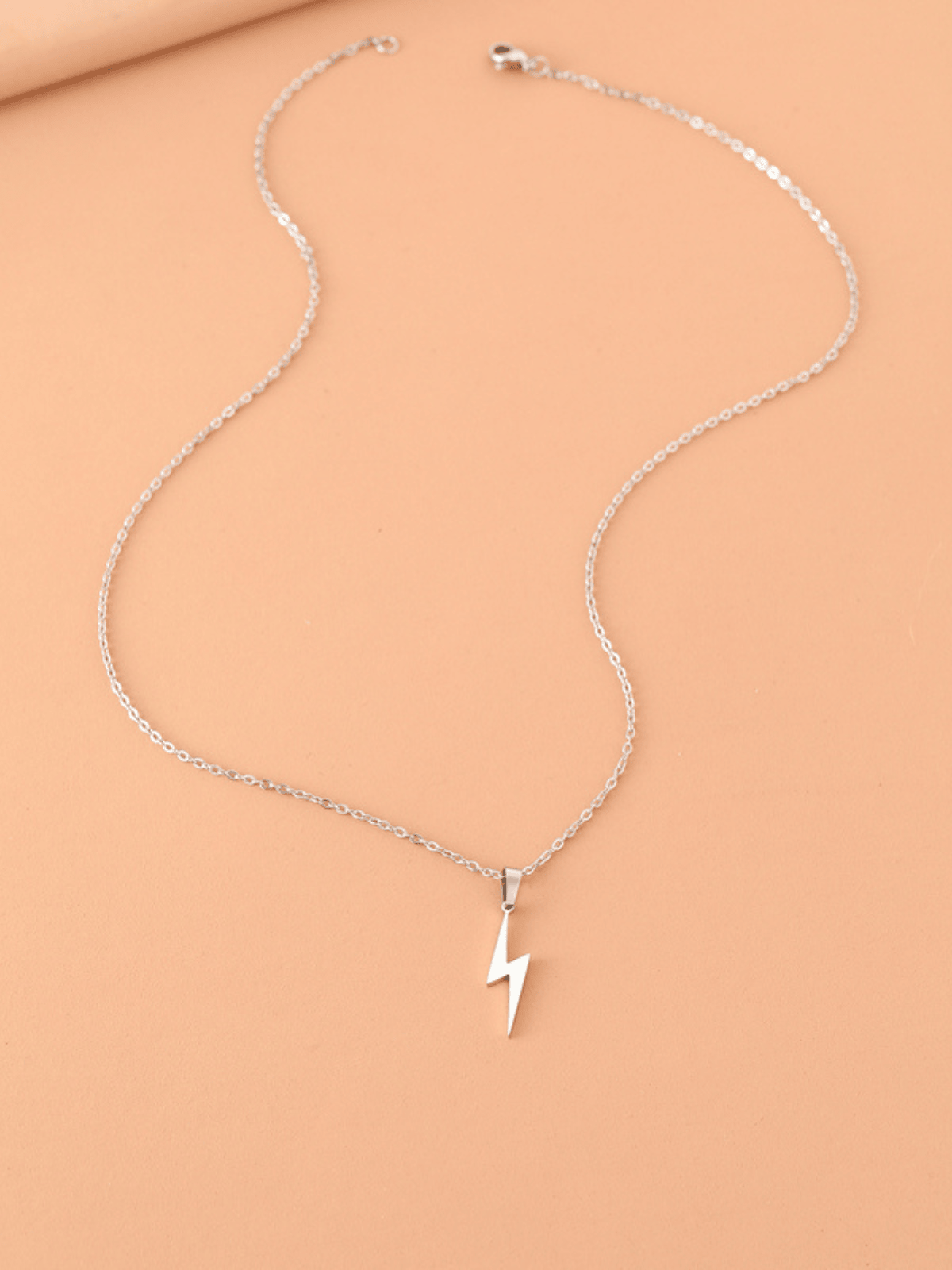 Thor Lightning Bolt Stainless Necklace