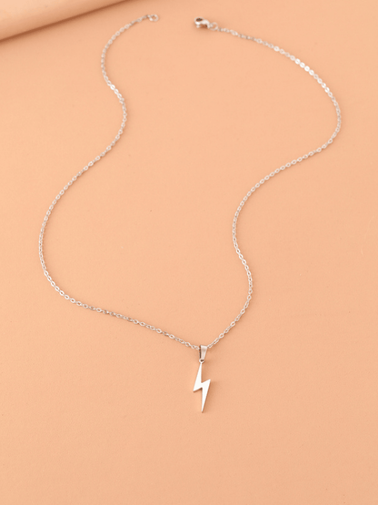 Thor Lightning Bolt Stainless Necklace