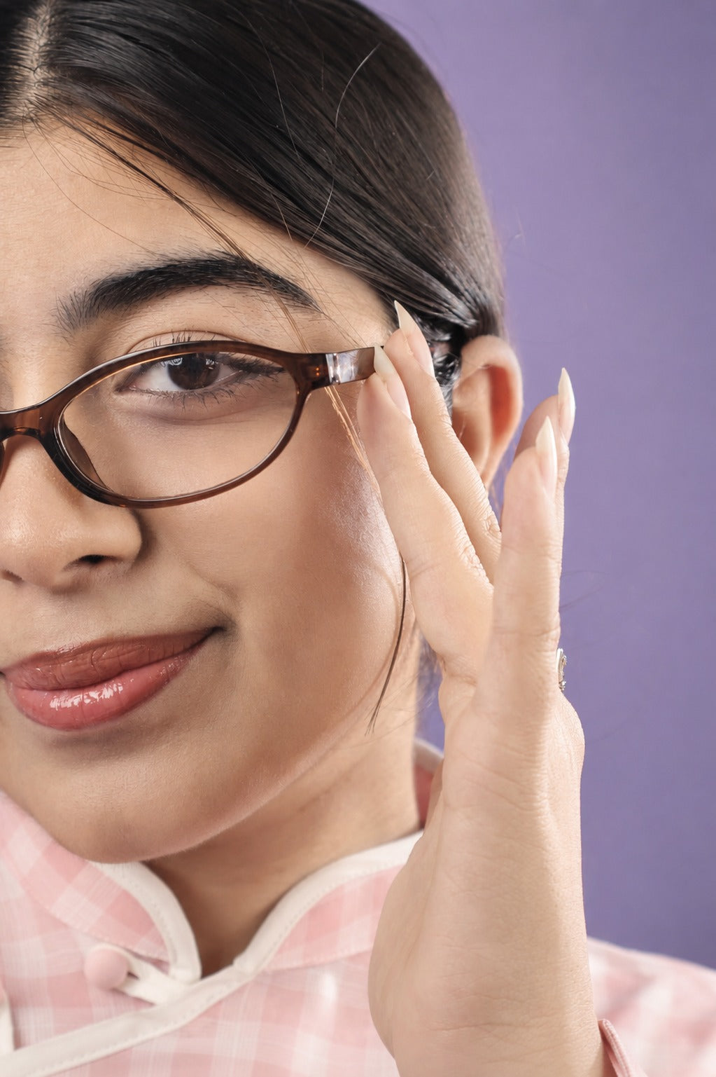 Espresso Oval Frame Glasses