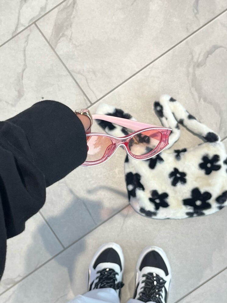 Pastel Pink Sparkly Cat Eye Sunnies
