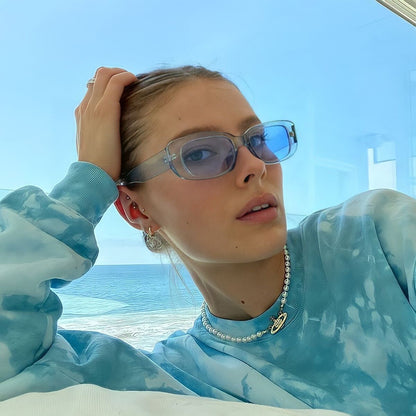 Icy Blue Retro Sunnies