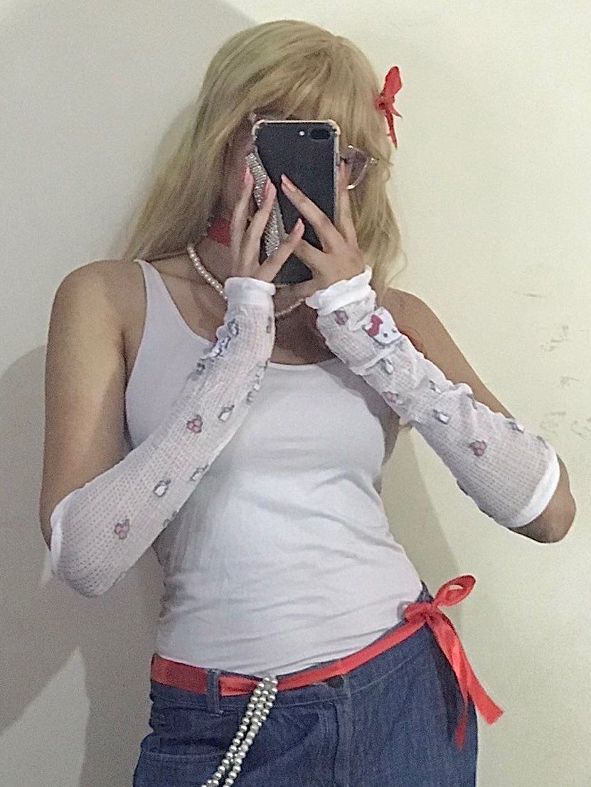 Sanrio White Sleeves (Hello Kitty & Kuromi)