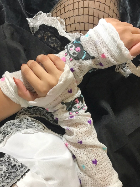 Sanrio White Sleeves (Hello Kitty & Kuromi)