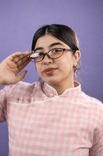 Espresso Oval Frame Glasses