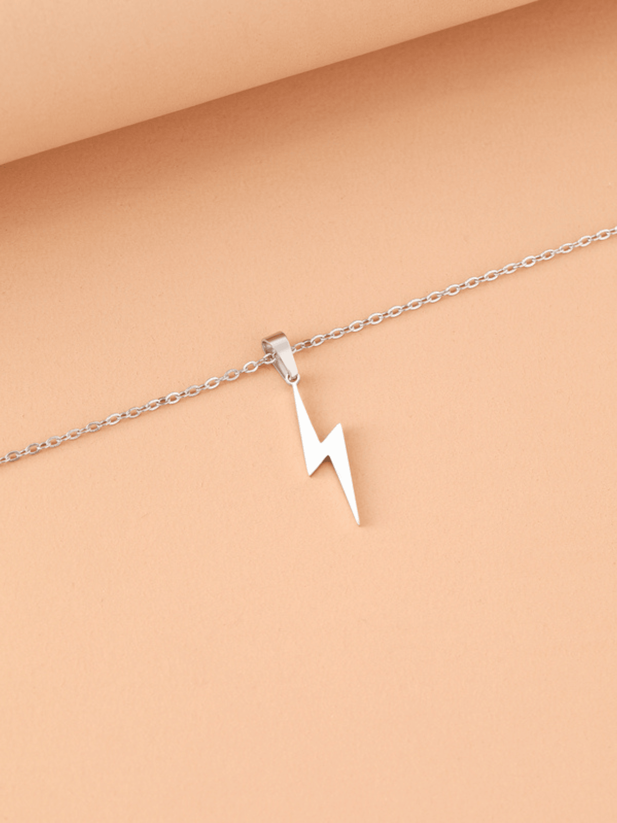 Thor Lightning Bolt Stainless Necklace