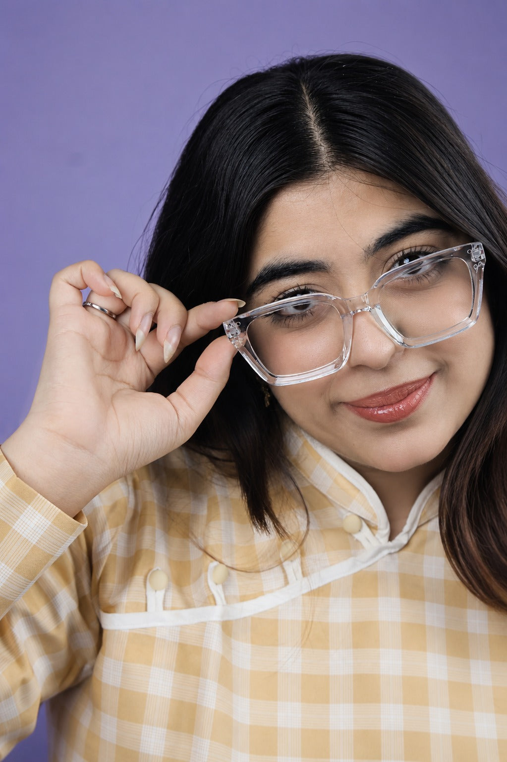 Crystal Clear Square Glasses