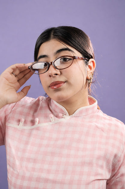 Espresso Oval Frame Glasses