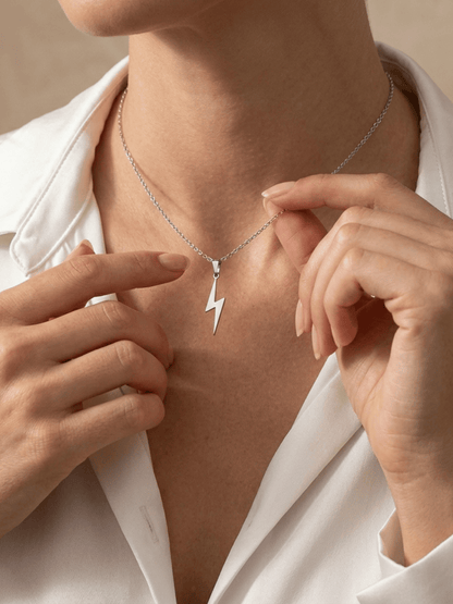 Thor Lightning Bolt Stainless Necklace