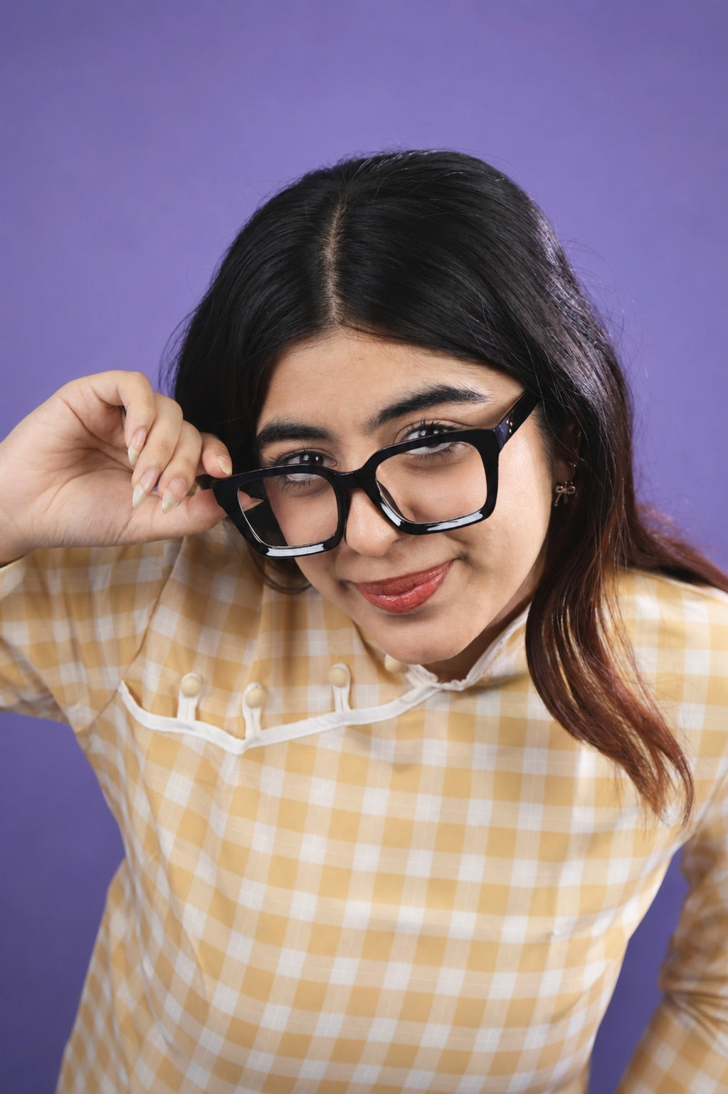 Noir Black Square Glasses