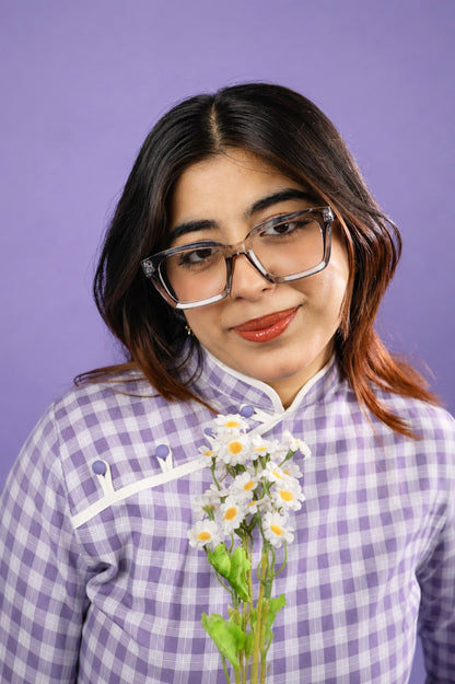 Ash Grey Square Glasses