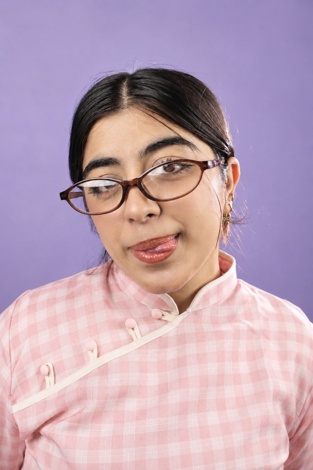 Espresso Oval Frame Glasses