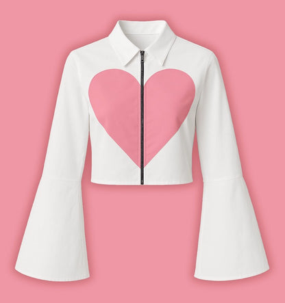 Sweetheart Zip-Up Shirt