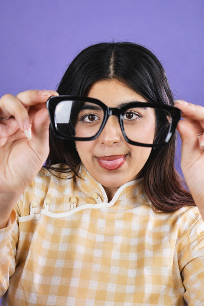 Noir Black Square Glasses