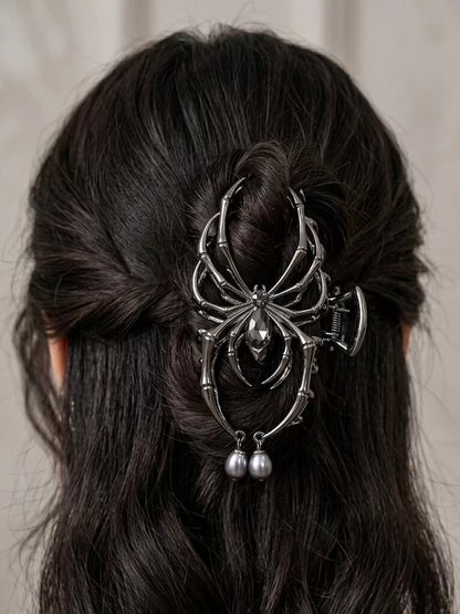 Spider Pearl Claw Hair Clip