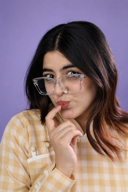 Crystal Clear Square Glasses