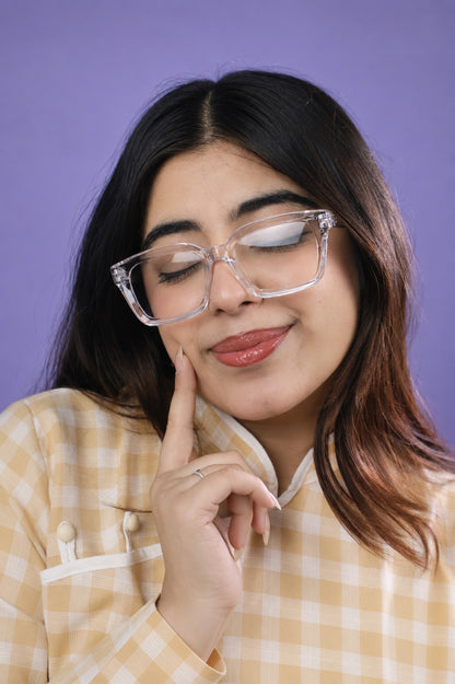 Crystal Clear Square Glasses